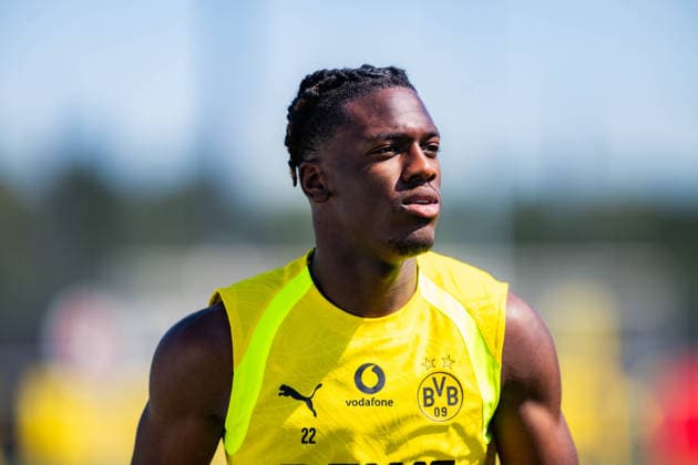 Bundesliga, Borussia Dortmund öffentliches Training am 14.07.2026, Saisonstart 2026 2027 in Dortmud Neuzugang Joane Gadou *** Bundesliga, Borussia Dortmund public training session on July 14, 2026, start of the 2026–2027 season in Dortmund, new signing Joane Gadou Copyright: xDavidxInderliedx