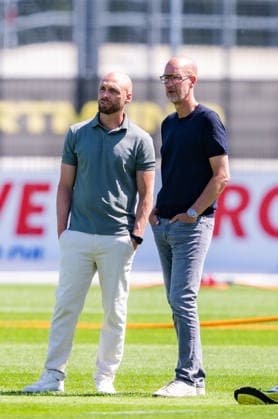Bundesliga, Borussia Dortmund öffentliches Training am 14.07.2026, Saisonstart 2026 2027 in Dortmud Ole Book, Carsten Cramer *** Bundesliga, Borussia Dortmund public training session on July 14, 2026, start of the 2026–2027 season in Dortmund, Ole Book, Carsten Cramer Copyright: xDavidxInderliedx