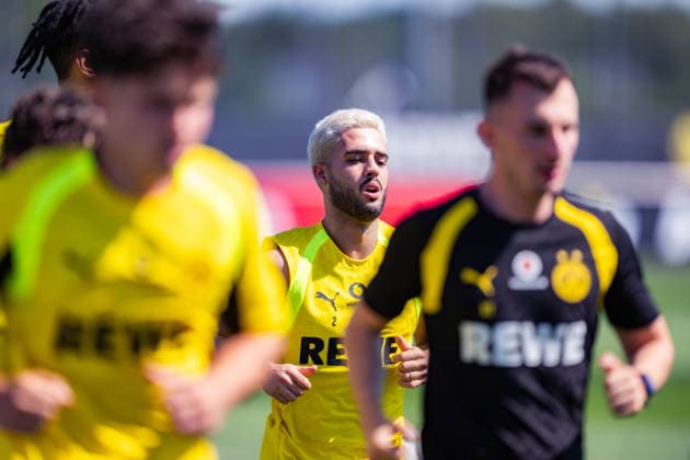 Bundesliga, Borussia Dortmund öffentliches Training am 14.07.2026, Saisonstart 2026 2027 in Dortmud Yann Couto *** Bundesliga, Borussia Dortmund public training session on July 14, 2026, start of the 2026–2027 season in Dortmund, Yann Couto Copyright: xDavidxInderliedx