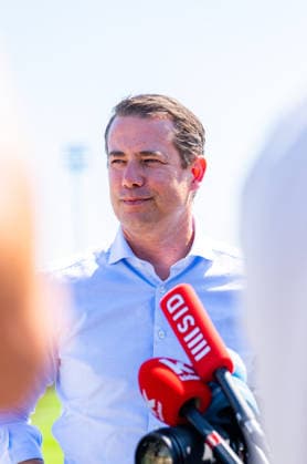 Bundesliga, Borussia Dortmund öffentliches Training am 14.07.2026, Saisonstart 2026 2027 in Dortmund Lars Ricken im Interview *** Bundesliga, Borussia Dortmund public training session on July 14, 2026, start of the 2026–2027 season in Dortmund: An interview with Lars Ricken Copyright: xDavidxInderliedx
