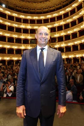 press conference, PK, Pressekonferenz at the San Carlo Theater to present the new SSC Napoli coach, Massimiliano Allegri, in Naples (Italy) July 14, 2026.  Copyright: xAlessandroxGarofalo LaPressex