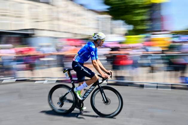 Tour de France 2026 Stage 10 LE LIORAN, FRANCE - JULY 14 : Castrillo Pablo (ESP) of Movistar Team before the start of the race during stage 10 of the 113rd edition of Tour de France an UCI World Tour 2.UWT cycling road race stage for Men Elite of 167 km with start in Aurillac and finish in Le Lioran on July 14, 2026 in Le Lioran, France, 14 07 2026 Le Lioran France  Copyright: xPeterxDexVoechtx