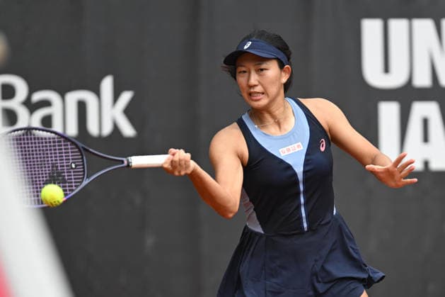 UniCredit IASI OPEN Moyuka Uchijima of Japan plays against Elina Avanesyan of Armenia during the Unicredit Iasi Open game, in Iasi, Romania, on July 14, 2026. Imago Images Alex Nicodim Copyright: xAlexxNicodimx