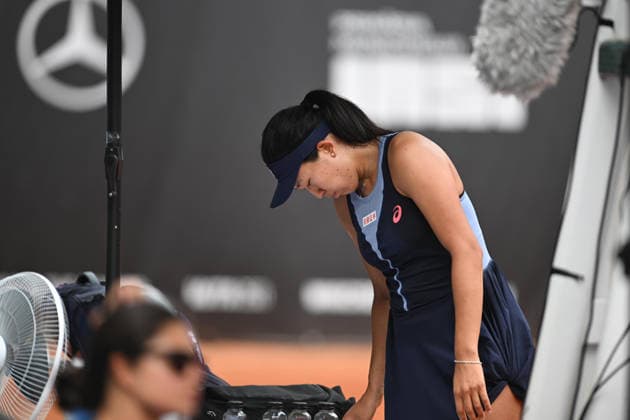 UniCredit IASI OPEN Moyuka Uchijima of Japan plays against Elina Avanesyan of Armenia during the Unicredit Iasi Open game, in Iasi, Romania, on July 14, 2026. Imago Images Alex Nicodim Copyright: xAlexxNicodimx