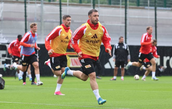 Andrej Ilic, Josip Juranovic laufend Fußball Fussball Training Bundesliga Herren DFL Saison 2026 2027 14.07.2026 1.FC Union Berlin FCU DFL regulations prohibit any use of photographs as image sequences and or quasi-video. *** Andrej Ilic, Josip Juranovic running sports soccer soccer training Bundesliga men s DFL season 2026–2027 July 14, 2026 1. FC Union Berlin FCU DFL regulations prohibit any use of photographs as image sequences and or quasi-video
