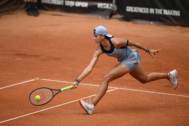 UniCredit IASI OPEN Emiliana Arango of Columbia plays against Tamara Zidansek of Slovenia during the Unicredit Iasi Open game, in Iasi, Romania, on July 14, 2026. Imago Images Alex Nicodim Copyright: xAlexxNicodimx