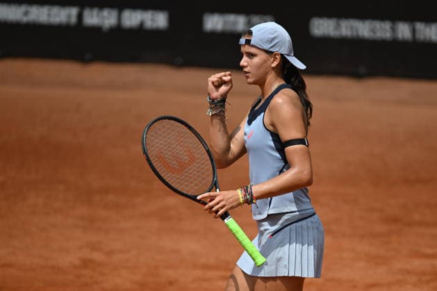 UniCredit IASI OPEN Emiliana Arango of Columbia plays against Tamara Zidansek of Slovenia during the Unicredit Iasi Open game, in Iasi, Romania, on July 14, 2026. Imago Images Alex Nicodim Copyright: xAlexxNicodimx