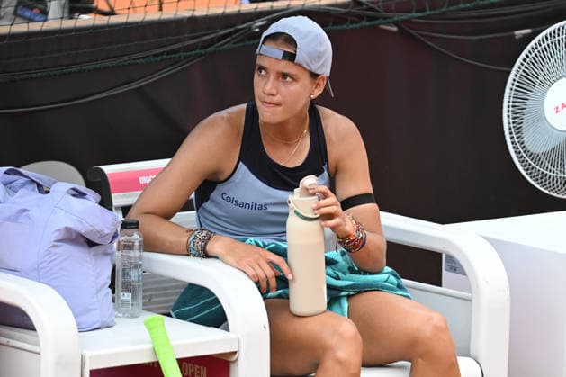 UniCredit IASI OPEN Emiliana Arango of Columbia plays against Tamara Zidansek of Slovenia during the Unicredit Iasi Open game, in Iasi, Romania, on July 14, 2026. Imago Images Alex Nicodim Copyright: xAlexxNicodimx