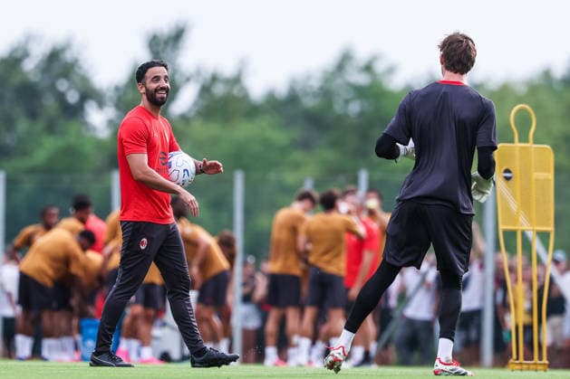 Ruben Amorim Head Coach of AC Milan smiling during Training Session AC Milan 2026 27 at Milanello in Milan, Italy Milan Milanello Milan Italy Copyright: xEPhotopressx SP24-1440-059