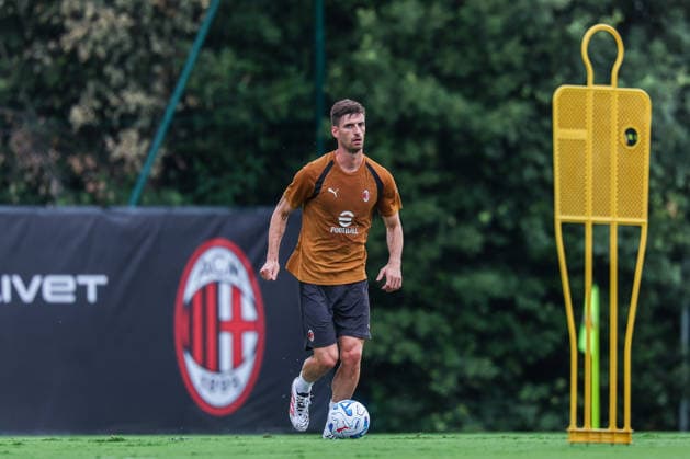 Matteo Gabbia of AC Milan seen in action during Training Session AC Milan 2026 27 at Milanello in Milan, Italy Milan Milanello Milan Italy Copyright: xEPhotopressx SP24-1440-093