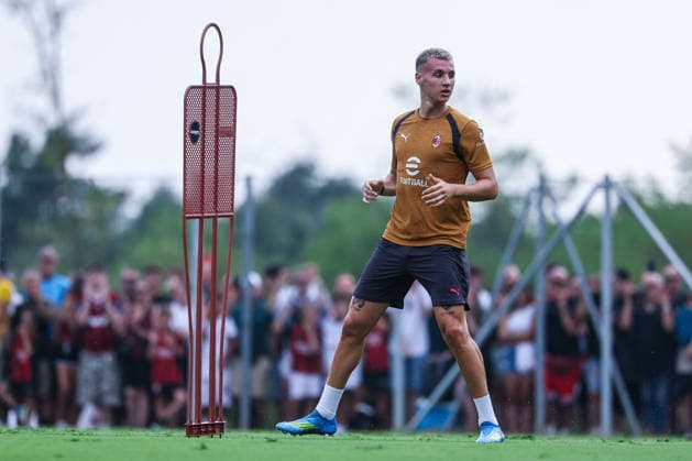 Francesco Camarda of AC Milan seen in action during Training Session AC Milan 2026 27 at Milanello in Milan, Italy Milan Milanello Milan Italy Copyright: xEPhotopressx SP24-1440-087