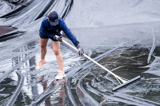 TENNIS - WTA, Tennis Damen Generali Open Ladies Kitzbuehel KITZBUEHEL,AUSTRIA,14.JUL.26 - TENNIS - WTA Tour, Generali Open Ladies Kitzbuehel. Image shows a feature of weather conditions.  GEPAxpictures xJulioxArellano