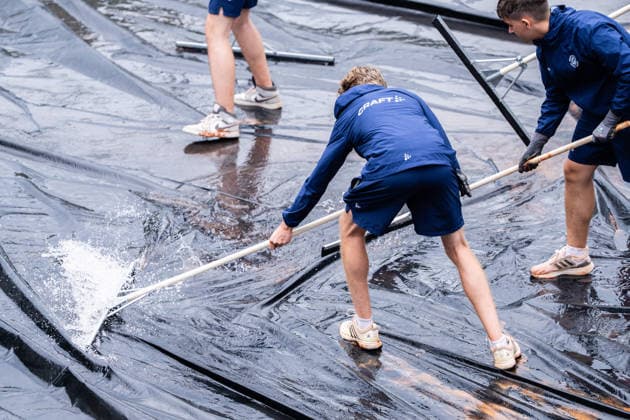 TENNIS - WTA, Tennis Damen Generali Open Ladies Kitzbuehel KITZBUEHEL,AUSTRIA,14.JUL.26 - TENNIS - WTA Tour, Generali Open Ladies Kitzbuehel. Image shows a feature of weather conditions.  GEPAxpictures xJulioxArellano