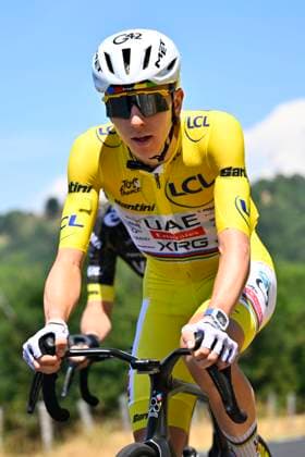 Tour de France 2026 Stage 10 LE LIORAN, FRANCE - JULY 14 : Pogacar Tadej (SLO) of UAE Team Emirates XRG in action during stage 10 of the 113rd edition of Tour de France an UCI World Tour 2.UWT cycling road race stage for Men Elite of 167 km with start in Aurillac and finish in Le Lioran on July 14, 2026 in Le Lioran, France, 14 07 2026 Le Lioran France  Copyright: xTomasxSiskx
