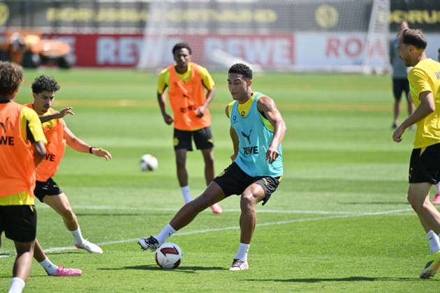 Jobe Bellingham (Borussia Dortmund) 14.07.2026, Fussball 1. Bundesliga, Saison 2026 2027, Training Borussia Dortmund Dortmund Trainingsgelände Nordrhein Westfalen Deutschland *** Jobe Bellingham, Borussia Dortmund, July 14, 2026; Soccer, Bundesliga 1, 2026–2027 Season; Training, Borussia Dortmund, Dortmund Training Facility, North Rhine-Westphalia, Germany Team2