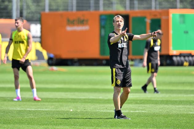Trainer Niko Kovac (Borussia Dortmund) 14.07.2026, Fussball 1. Bundesliga, Saison 2026 2027, Training Borussia Dortmund Dortmund Trainingsgelände Nordrhein Westfalen Deutschland *** Coach Niko Kovac, Borussia Dortmund, July 14, 2026; Soccer, Bundesliga 1, 2026–2027 season; Borussia Dortmund training session at the Dortmund training facility in North Rhine-Westphalia, Germany Team2