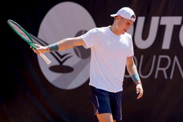 2026-07-14 Dutch Open Tournament - Day Two BUNSCHOTEN, NETHERLANDS - JULY 14: Tom Gentzsch of Germany during Day Two of the Dutch Open Tournament at Eemslag Tennis & Padel on July 14, 2026 in Bunschoten, Netherlands. (Photo by Joris Verwijst BSR Agency) Bunschoten Netherlands Content not available for redistribution in The Netherlands directly or indirectly through any third parties. Copyright: xBSRxAgencyx