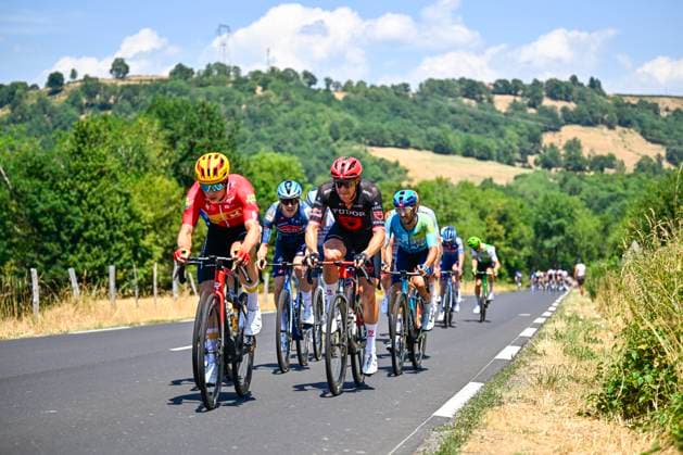 Tour de France 2026 Stage 10 LE LIORAN, FRANCE - JULY 14 : Haller Marco (AUT) of Tudor Pro Cycling Team, Rider of Team Uno-X Mobility in action during stage 10 of the 113rd edition of Tour de France an UCI World Tour 2.UWT cycling road race stage for Men Elite of 167 km with start in Aurillac and finish in Le Lioran on July 14, 2026 in Le Lioran, France, 14 07 2026 Le Lioran France  Copyright: xTomasxSiskx