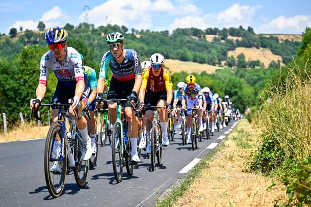 Tour de France 2026 Stage 10 LE LIORAN, FRANCE - JULY 14 : Rider of Team Cofidis, Team Decathlon CMA CGM in action during stage 10 of the 113rd edition of Tour de France an UCI World Tour 2.UWT cycling road race stage for Men Elite of 167 km with start in Aurillac and finish in Le Lioran on July 14, 2026 in Le Lioran, France, 14 07 2026 Le Lioran France  Copyright: xTomasxSiskx