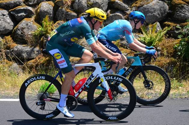 Tour de France 2026 Stage 10 LE LIORAN, FRANCE - JULY 14 : Pedersen Mads (DEN) of Lidl Trek in action during stage 10 of the 113rd edition of Tour de France an UCI World Tour 2.UWT cycling road race stage for Men Elite of 167 km with start in Aurillac and finish in Le Lioran on July 14, 2026 in Le Lioran, France, 14 07 2026 Le Lioran France  Copyright: xPaponxBernardx