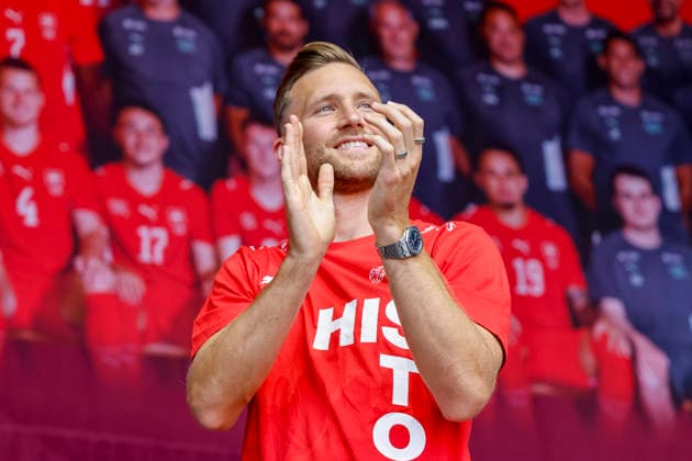 Silvan Widmer , Schweiz, Schweizer Nationalteam Empfang Zürich, WM-Rückkehr der Schweizer Nati, Empfang nach der WM 2026, 2026, 14.07.2026, Turbinenplatz, Zürich, Schweiz Zürich Turbinenplatz Schweiz *** Silvan Widmer, Switzerland, Swiss National Team Welcome Ceremony in Zurich, World Cup: Return of the Swiss National Team, Welcome Ceremony after the 2026 World Cup, 2026, July 14, 2026, Turbinenplatz, Zurich, Switzerland, Zurich, Turbinenplatz, Switzerland Copyright: xGrantxHubbsx