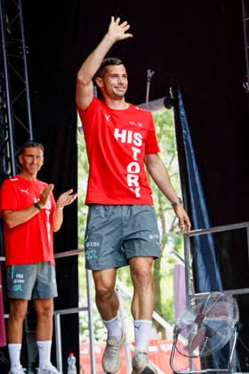 Remo Freuler , Schweiz, Schweizer Nationalteam Empfang Zürich, WM-Rückkehr der Schweizer Nati, Empfang nach der WM 2026, 2026, 14.07.2026, Turbinenplatz, Zürich, Schweiz Zürich Turbinenplatz Schweiz *** Remo Freuler, Switzerland, Swiss National Team Welcome Ceremony in Zurich, World Cup: Return of the Swiss National Team, Welcome Ceremony after the 2026 World Cup, 2026, July 14, 2026, Turbinenplatz, Zurich, Switzerland, Zurich, Turbinenplatz, Switzerland Copyright: xGrantxHubbsx