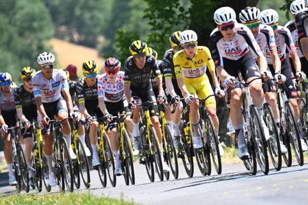 Tour de France 2026 Stage 10 LE LIORAN, FRANCE - JULY 14 : Pogacar Tadej (SLO) of UAE Team Emirates XRG in action during stage 10 of the 113rd edition of Tour de France an UCI World Tour 2.UWT cycling road race stage for Men Elite of 167 km with start in Aurillac and finish in Le Lioran on July 14, 2026 in Le Lioran, France, 14 07 2026 Le Lioran France  Copyright: xGarnierxEtiennex