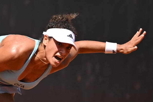 UniCredit IASI OPEN Mayar Sherif of Egypt plays against Dalma Gulf of Hungary during the Unicredit Iasi Open game, in Iasi, Romania, on July 14, 2026. Imago Images Alex Nicodim Copyright: xAlexxNicodimx