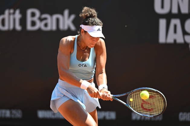 UniCredit IASI OPEN Mayar Sherif of Egypt plays against Dalma Gulf of Hungary during the Unicredit Iasi Open game, in Iasi, Romania, on July 14, 2026. Imago Images Alex Nicodim Copyright: xAlexxNicodimx