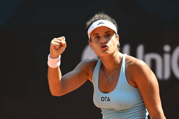 UniCredit IASI OPEN Mayar Sherif of Egypt plays against Dalma Gulf of Hungary during the Unicredit Iasi Open game, in Iasi, Romania, on July 14, 2026. Imago Images Alex Nicodim Copyright: xAlexxNicodimx