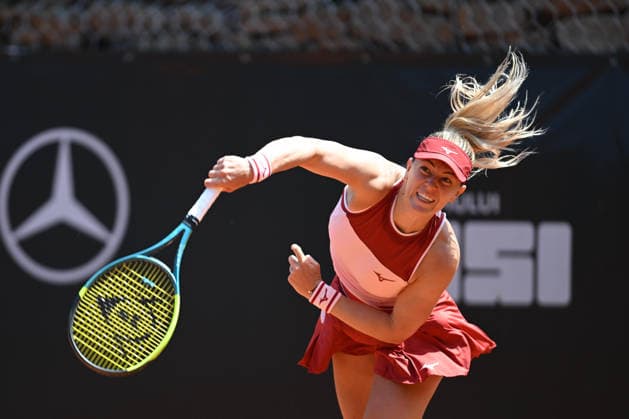UniCredit IASI OPEN Dalma Gulf of Hungary plays against Mayar Sherif of Egypt during the Unicredit Iasi Open game, in Iasi, Romania, on July 14, 2026. Imago Images Alex Nicodim Copyright: xAlexxNicodimx