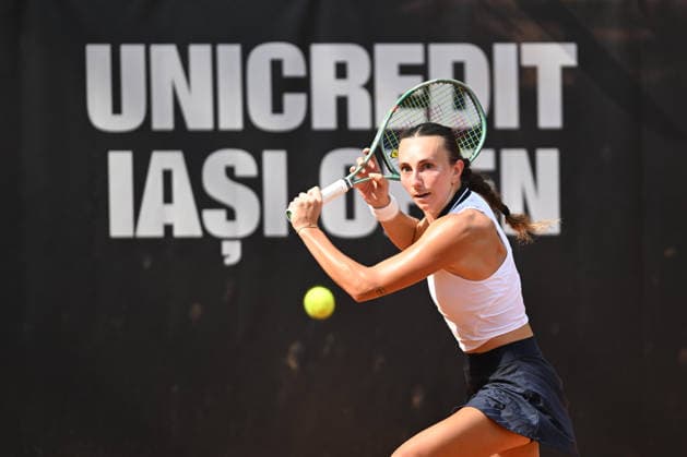 UniCredit IASI OPEN Ipek Oz of Turkey plays against Oleksandra Oliynykova of Ukraine during the Unicredit Iasi Open game, in Iasi, Romania, on July 14, 2026. Imago Images Alex Nicodim Copyright: xAlexxNicodimx