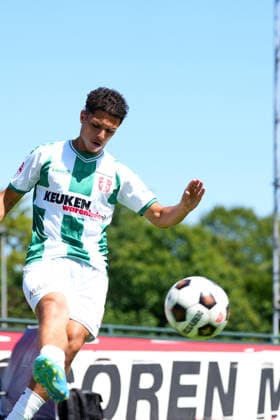 Friendly: FC Dordrecht v Borussia Dortmund II Papendrecht - Ayoub Ouarghi of FC Dordrecht during a friendly match in preperation of the 2026 2027 season. The match is set between FC Dordrecht and Borussia Dortmund II at V.V. Papendrecht on 14 July 2026 in Papendrecht, The Netherlands. (Hero Images Nick Koole) Copyright: xNickxKoolex