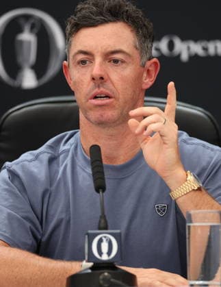 154th Open Golf Championships - Practice Day Rory McIlroy of Northern Ireland attends a press conference, PK, Pressekonferenz during practice day at the British Open Golf Championships at Royal Birkdale in Southport, Britain, 14 July 2026. SOUTHPORT UNITED KINGDOM  Copyright: xADAMxVAUGHANx