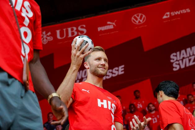 , Schweiz, Schweizer Nationalteam Empfang Zürich, WM-Rückkehr der Schweizer Nati, Empfang nach der WM 2026, 2026, 14.07.2026, Turbinenplatz, Zürich, Schweiz Zürich Turbinenplatz Schweiz *** , Switzerland, Swiss National Team Welcome Ceremony in Zurich, World Cup: Return of the Swiss National Team, Welcome Ceremony after the 2026 World Cup, 2026, July 14, 2026, Turbinenplatz, Zurich, Switzerland, Zurich, Turbinenplatz, Switzerland Copyright: xGrantxHubbsx