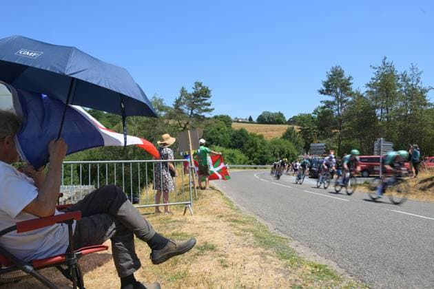 Illustration picture taken during the stage 10 of the 2026 Tour de France cycling race, a stage of 167km from Aurillac to Le Lioran, on Tuesday 14 July 2026. The 113th edition of the Tour de France starts on Saturday 4 July in Barcelona, Spain, and will finish in Paris, France on the 26th of July. DAVIDxPINTENS  x181129830x