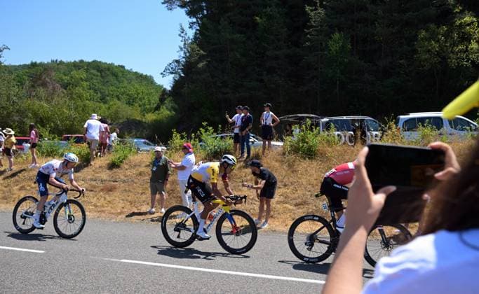 Illustration picture taken during the stage 10 of the 2026 Tour de France cycling race, a stage of 167km from Aurillac to Le Lioran, on Tuesday 14 July 2026. The 113th edition of the Tour de France starts on Saturday 4 July in Barcelona, Spain, and will finish in Paris, France on the 26th of July. DAVIDxPINTENS  x181129836x
