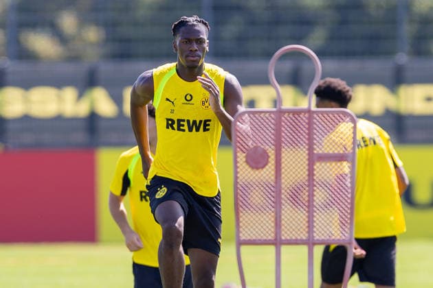 14.07.2026, Fussball, Training von Borussia Dortmund. Joane Gadou (Borussia Dortmund). Dortmund Trainingsgelände des BVB NRW Deutschland xRHR-FOTO DEx *** July 14, 2026, Soccer, Borussia Dortmund Training Session, Joane Gadou, Borussia Dortmund, BVB Training Facility, NRW, Germany, xRHR PHOTO DEx Copyright: DennisxEwert RHR-FOTOx RHR-FOTO DE