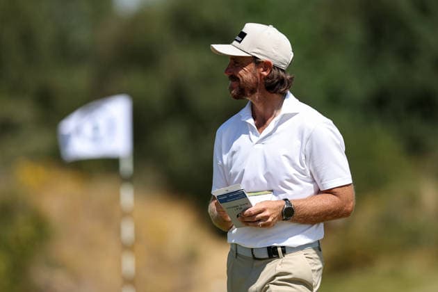 RECORD DATE NOT STATED 14th July 2026; Royal Birkdale Golf Club, Southport, Merseyside, England; The Open Championship Practice Day Three; Tommy Fleetwood (ENG) at the 14th green DavidxBlunsden