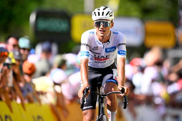 Tour de France 2026 Stage 10 LE LIORAN, FRANCE - JULY 14 : Del Toro Isaac (MEX) of UAE Team Emirates XRG at the finish line during stage 10 of the 113rd edition of Tour de France an UCI World Tour 2.UWT cycling road race stage for Men Elite of 167 km with start in Aurillac and finish in Le Lioran on July 14, 2026 in Le Lioran, France, 14 07 2026 Le Lioran France  Copyright: xTomasxSiskx