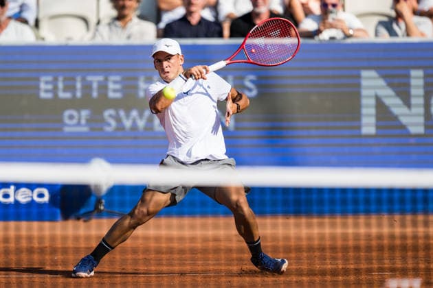 260714 Sebastian Baez of Argentina during day 2 of the Nordea Open on July 14, 2026 in Bastad. Photo: Niclas Jönsson BILDBYRAN COP 273 NO0429 tennis ATP, Tennis Herren 250 nordea open bbeng *** 260714 Sebastian Baez of Argentina during Day 2 of the Nordea Open on July 14, 2026, in Bastad. Photo by Niclas Jönsson, BILDBYRAN COP 273 NO0429 tennis atp 250 nordea open bbeng  Copyright: NICLASxJÖNSSON BB260714NO004