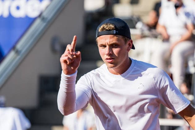 260714 Max Dahlin of Sweden celebrates during day 2 of the Nordea Open on July 14, 2026 in Bastad. Photo: Niclas Jönsson BILDBYRAN COP 273 NO0429 tennis ATP, Tennis Herren 250 nordea open bbeng jubel sverige sweden celebrates *** July 14, 2026: Max Dahlin of Sweden celebrates during Day 2 of the Nordea Open on July 14, 2026 in Bastad. Photo by Niclas Jönsson, BILDBYRAN COP 273 NO0429 tennis ATP 250 Nordea Open BBENG celebration Sweden celebrates  Copyright: NICLASxJÖNSSON BB260714NO020