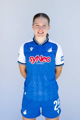 1.BL Frauen, Porträttermin 2026 2027 Jonna van de Velde; TSG 1899 Hoffenheim St. Leon-Rot Förderzentrum St. Leon-Rot Baden-Württemberg Deutschland *** 1st Division Women, Photo Shoot 2026–2027 Jonna van de Velde TSG 1899 Hoffenheim St. Leon Rot St. Leon Rot Training Center Baden-Württemberg Germany Copyright: xNordphotox xMemmlerx