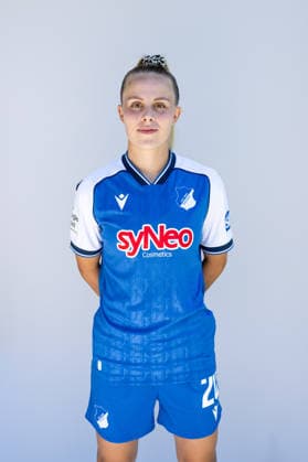 1.BL Frauen, Porträttermin 2026 2027 Laura Gloning; TSG 1899 Hoffenheim St. Leon-Rot Förderzentrum St. Leon-Rot Baden-Württemberg Deutschland *** 1st Division Women, Photo Shoot 2026–2027 Laura Gloning TSG 1899 Hoffenheim St. Leon Rot Training Center St. Leon Rot Baden-Württemberg Germany Copyright: xNordphotox xMemmlerx