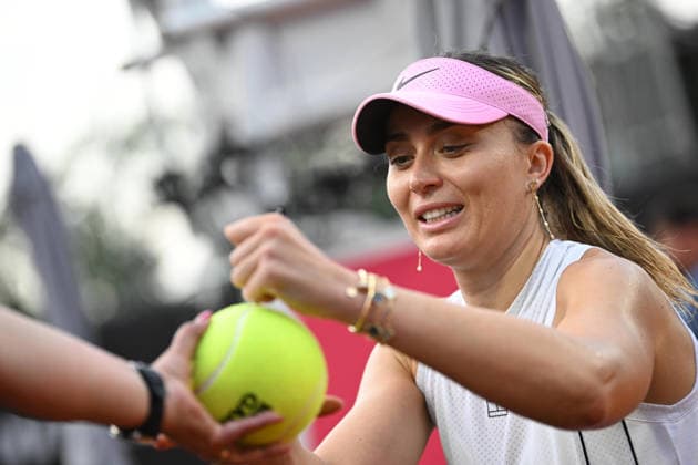Sport Themen der Woche KW29 UniCredit IASI OPEN Paula Badosa of Spain plays during a single game against Anhelina Kalinina of Ukraine at Unicredit Iasi Open, in Iasi, Romania, on July 14, 2026. Imago Images Alex Nicodim Copyright: xAlexxNicodimx