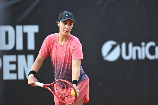 UniCredit IASI OPEN Anhelina Kalinina of Ukraine plays during a single game against Paula Badosa of Spain at Unicredit Iasi Open, in Iasi, Romania, on July 14, 2026. Imago Images Alex Nicodim Copyright: xAlexxNicodimx