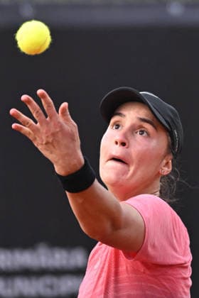 UniCredit IASI OPEN Anhelina Kalinina of Ukraine plays during a single game against Paula Badosa of Spain at Unicredit Iasi Open, in Iasi, Romania, on July 14, 2026. Imago Images Alex Nicodim Copyright: xAlexxNicodimx