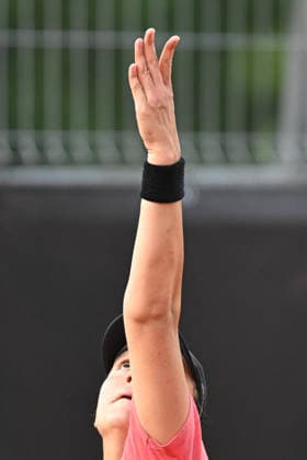 UniCredit IASI OPEN Anhelina Kalinina of Ukraine plays during a single game against Paula Badosa of Spain at Unicredit Iasi Open, in Iasi, Romania, on July 14, 2026. Imago Images Alex Nicodim Copyright: xAlexxNicodimx