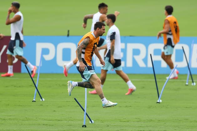 Argentina™s forward Lionel Messi takes part in an MD-1 training session one day ahead of the 2026 World Cup semi- final match between England and Argentina, at Atlanta United FC Training Center, on July 14, 2026 in Marietta, Georgia, United States.¨(Photo by Alejandro PAGNI PHOTOxPHOTO) MARIETTA UNITED STATES *** Argentina™s forward Lionel Messi takes part in a Day 1 training session one day before the 2026 World Cup semifinal match between England and Argentina, at the Atlanta United FC Training Center, on July 14, 2026, in Marietta, Georgia, United States ¨ Photo by Alejandro PAGNI PHOTOxPHOTO MARIETTA UNITED STATES Copyright: xALEJANDROxPAGNIx