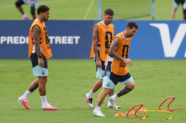 Argentina™s forward Lionel Messi takes part in an MD-1 training session one day ahead of the 2026 World Cup semi- final match between England and Argentina, at Atlanta United FC Training Center, on July 14, 2026 in Marietta, Georgia, United States.¨(Photo by Alejandro PAGNI PHOTOxPHOTO) MARIETTA UNITED STATES *** Argentina™s forward Lionel Messi takes part in a Day 1 training session one day before the 2026 World Cup semifinal match between England and Argentina, at the Atlanta United FC Training Center, on July 14, 2026, in Marietta, Georgia, United States ¨ Photo by Alejandro PAGNI PHOTOxPHOTO MARIETTA UNITED STATES Copyright: xALEJANDROxPAGNIx